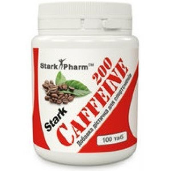 Кофеин Stark Pharm Stark Caffeine 200 мг (100 таб) старк фарм,  мл, Stark Pharm. Кофеин. Энергия и выносливость Увеличение силы 