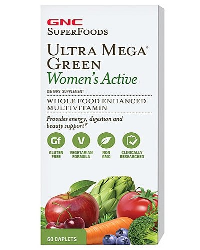 Ultra Mega Green Women’s Active, 60 piezas, GNC. Complejos vitaminas y minerales. General Health Immunity enhancement 