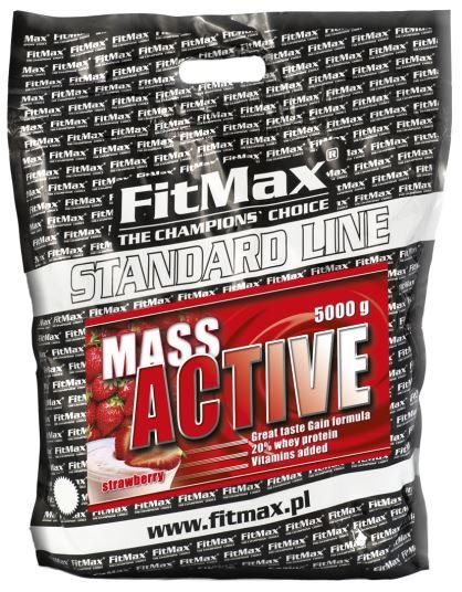 Fit Best Line Гейнер FitMax Mass Active, 5 кг Клубника, , 5000  грамм