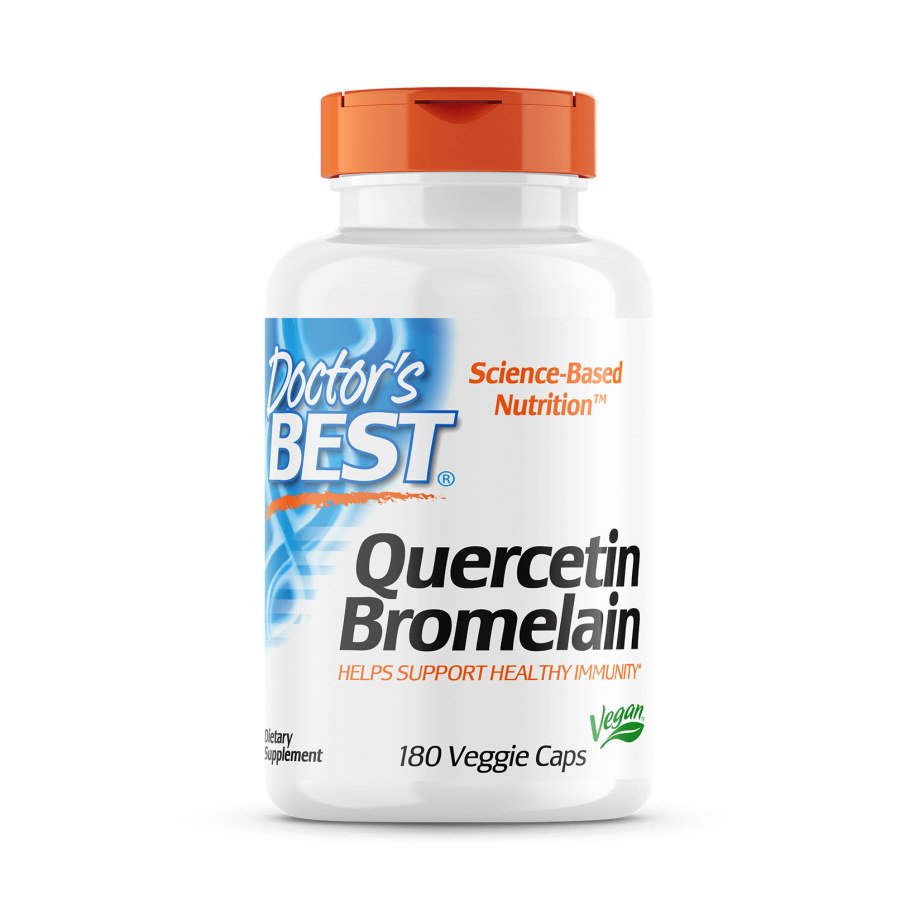 Натуральная добавка Doctor's Best Quercetin Bromelain, 180 вегакапсул,  ml, Doctor's BEST. Natural Products. General Health 
