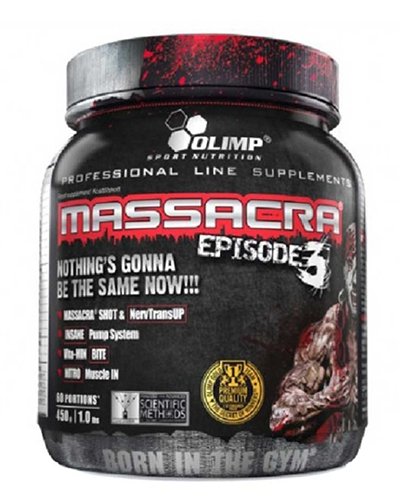 Massacra Episode 3, 450 g, Olimp Labs. Pre Workout. Energy & Endurance 