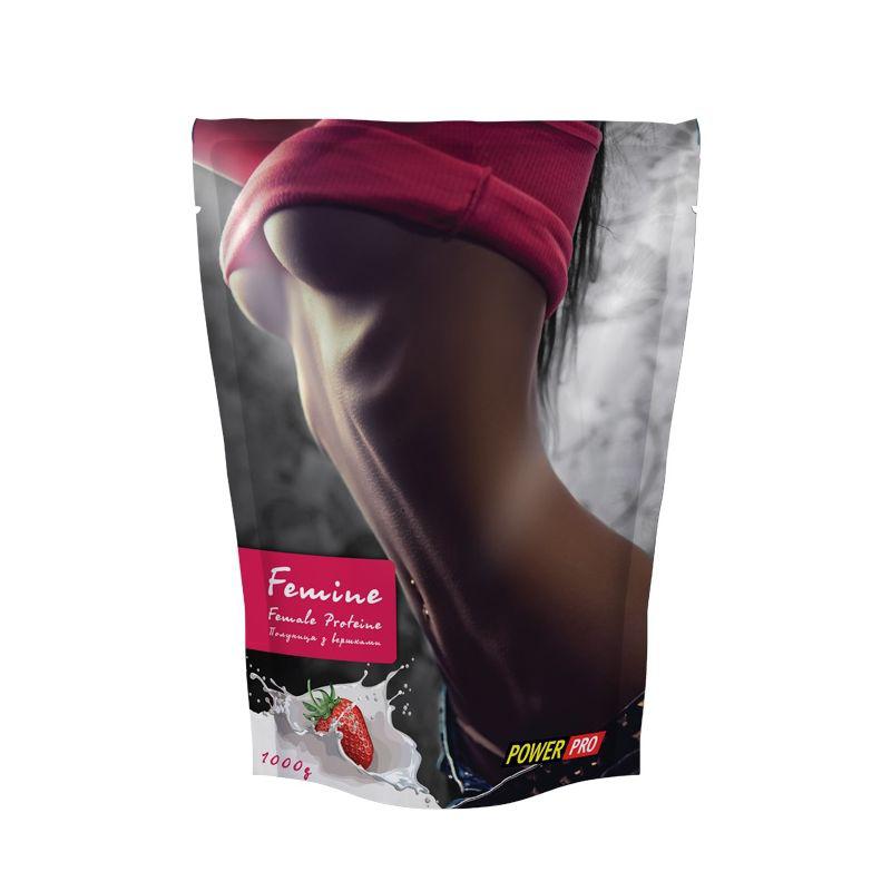 Power Pro Сывороточный протеин изолят Power Pro Femine Pro (1 кг) павер про фемин  смородина+йогурт, , 