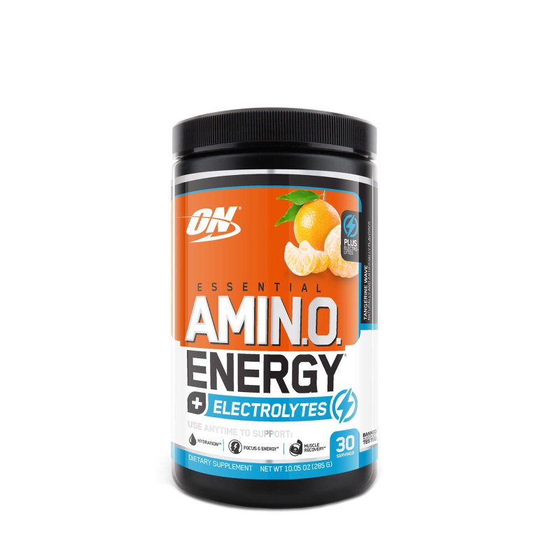 Предтренировочный комплекс Optimum Essential Amino Energy+Electrolytes, 285 грамм Мандарин,  мл, Optimum Nutrition. Предтренировочный комплекс. Энергия и выносливость 
