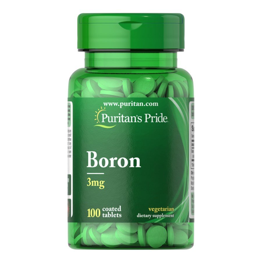 Витамины и минералы Puritan's Pride Boron 3 mg, 100 таблеток,  мл, Puritan's Pride. Витамины и минералы. Поддержание здоровья Укрепление иммунитета 