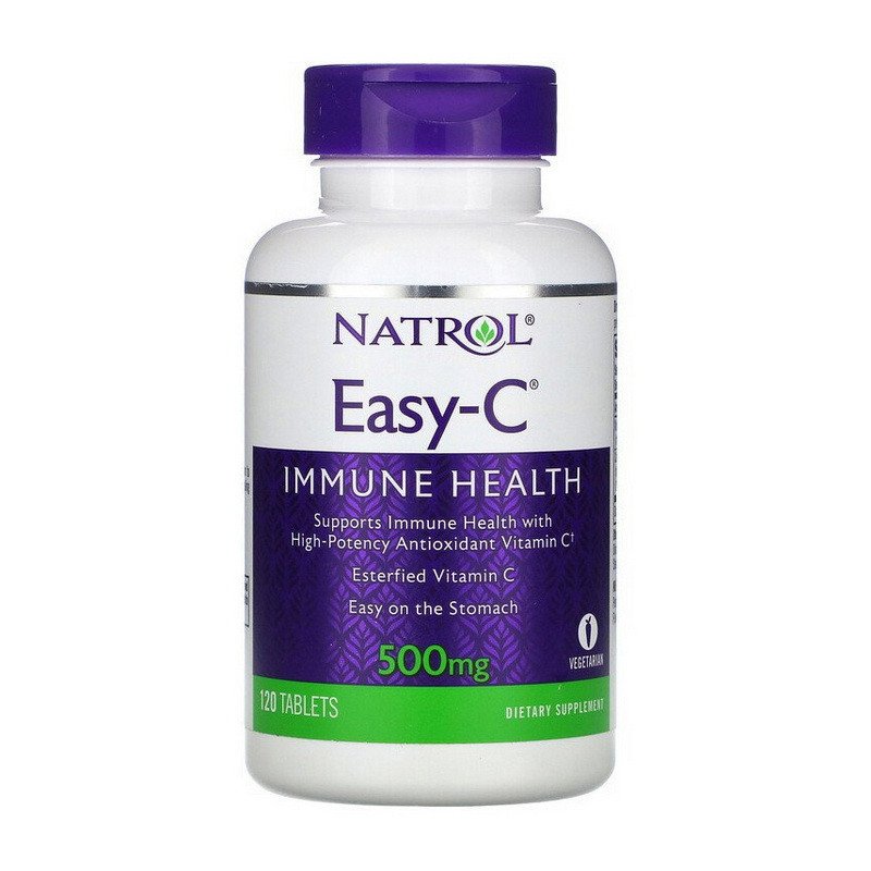 Natrol Витамин С Natrol Easy-C 500 mg immune health 120 таблеток, , 