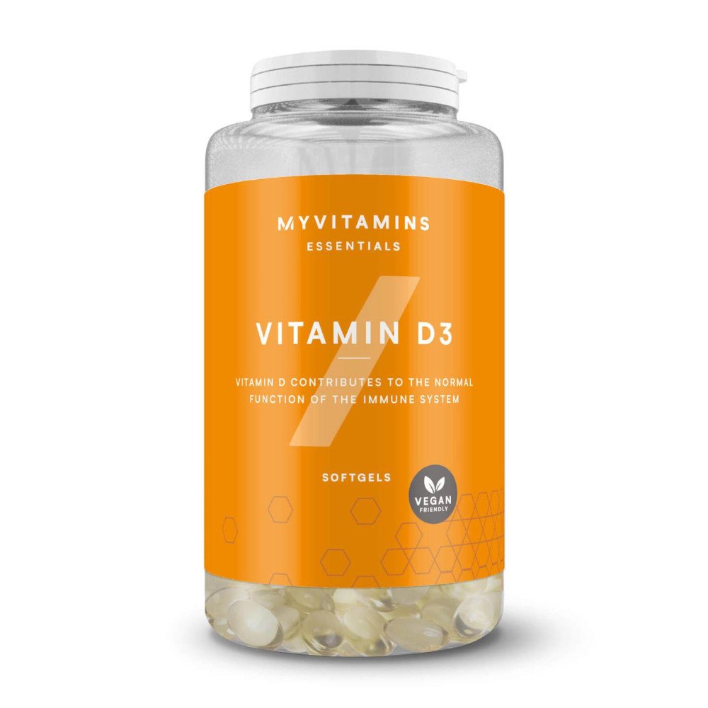 Витамины и минералы MyProtein Vitamin D3, 180 капсул,  мл, MyProtein. Витамины и минералы. Поддержание здоровья Укрепление иммунитета 