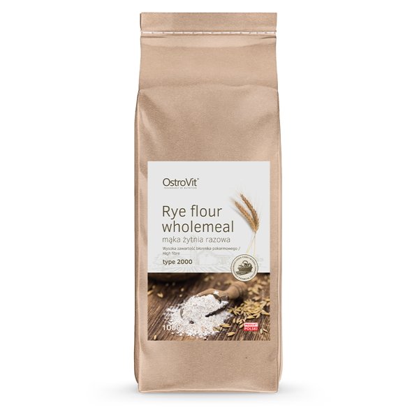 Заменитель питания OstroVit Rye Flour Wholemeal, 1 кг,  ml, OstroVit. Sustitución de comidas. 