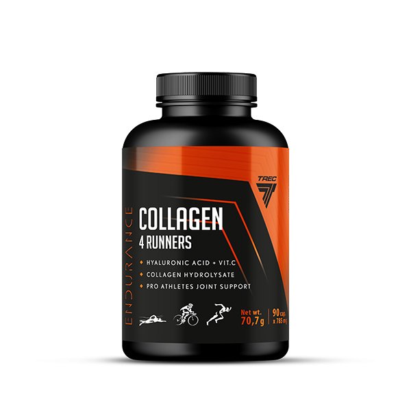 Для суставов и связок Trec Nutrition Collagen 4 Runners, 90 капсул,  ml, Trec Nutrition. For joints and ligaments. General Health Ligament and Joint strengthening 