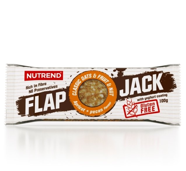Nutrend Батончик Nutrend Flapjack Gluten Free, 100 грамм Абрикос-йогурт, , 100  грамм