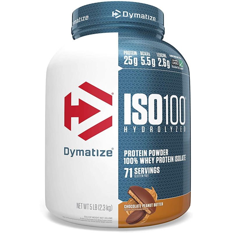 Протеин Dymatize ISO-100, 2.25 кг Шоколад-арахисовое масло,  мл, Dymatize Nutrition. Протеин. Набор массы Восстановление Антикатаболические свойства 