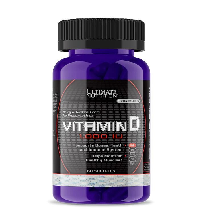 Витамины и минералы Ultimate Vitamin D, 60 капсул,  мл, Ultimate Nutrition. Витамины и минералы. Поддержание здоровья Укрепление иммунитета 