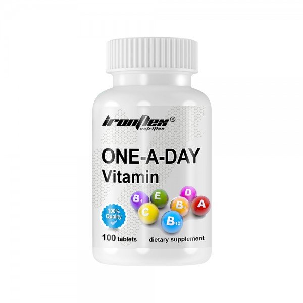 Витамины и минералы IronFlex One-A-Day Vitamin, 100 таблеток,  мл, IronFlex. Витамины и минералы. Поддержание здоровья Укрепление иммунитета 