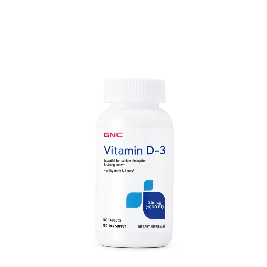 Витамины и минералы GNC Vitamin D-3 1000, 180 таблеток,  ml, GNC. Vitaminas y minerales. General Health Immunity enhancement 
