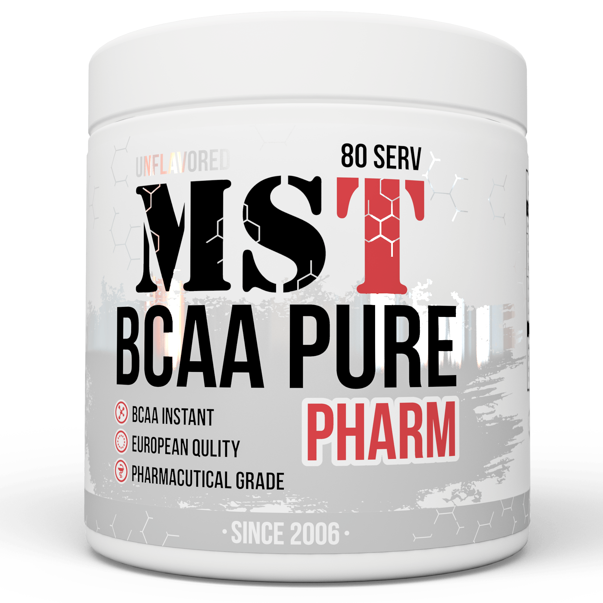 BCAA Pure Pharm, 400 g, MST Nutrition. BCAA. Weight Loss recovery Anti-catabolic properties Lean muscle mass 