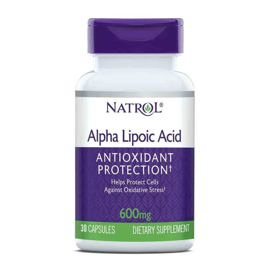 Натуральная добавка Natrol Alpha Lipoic Acid 600 mg, 30 капсул,  ml, Natrol. Natural Products. General Health 
