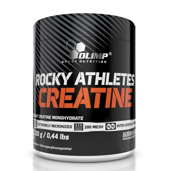 Креатин Olimp Rocky Athletes Creatine, 200 грамм,  ml, Olimp Labs. Сreatine. Mass Gain Energy & Endurance Strength enhancement 
