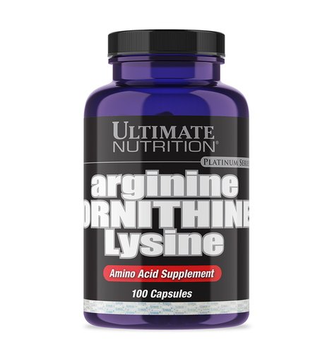 Ultimate Nutrition Аминокислота Ultimate Arginine Ornithine Lysine, 100 капсул , , 