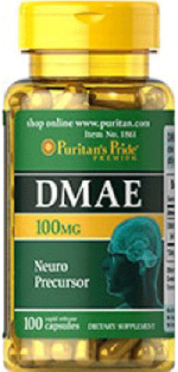 DMAE 100 mg, 100 pcs, Puritan's Pride. Special supplements. 