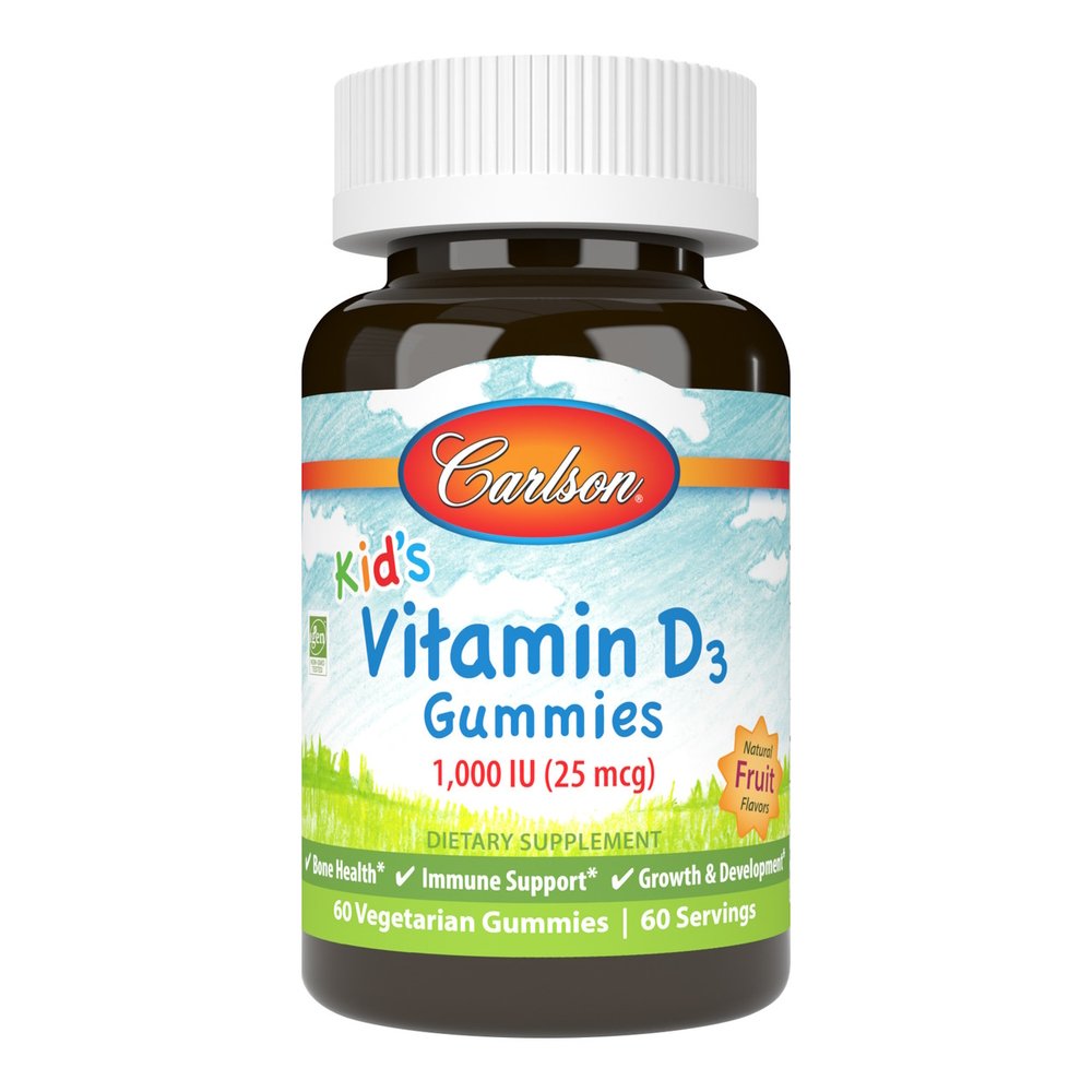 Carlson Labs Витамины и минералы Carlson Labs Kid's Vitamin D3 Gummies, 60 желеек Фрукты, , 