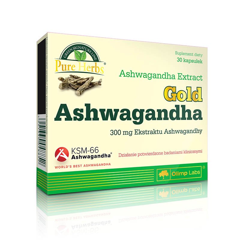 Натуральная добавка Olimp Gold Ashwagandha, 30 капсул СРОК 11.20,  мл, NZMP. Hатуральные продукты. Поддержание здоровья 