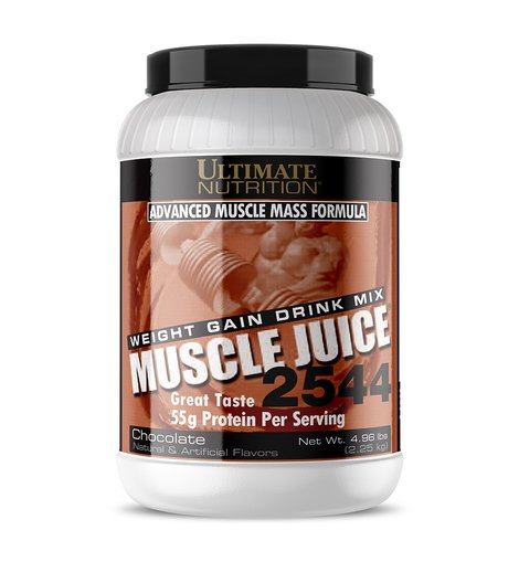 Гейнер Ultimate Muscle Juice 2544, 2.27 кг Шоколад,  ml, Ultimate Nutrition. Gainer. Mass Gain Energy & Endurance स्वास्थ्य लाभ 