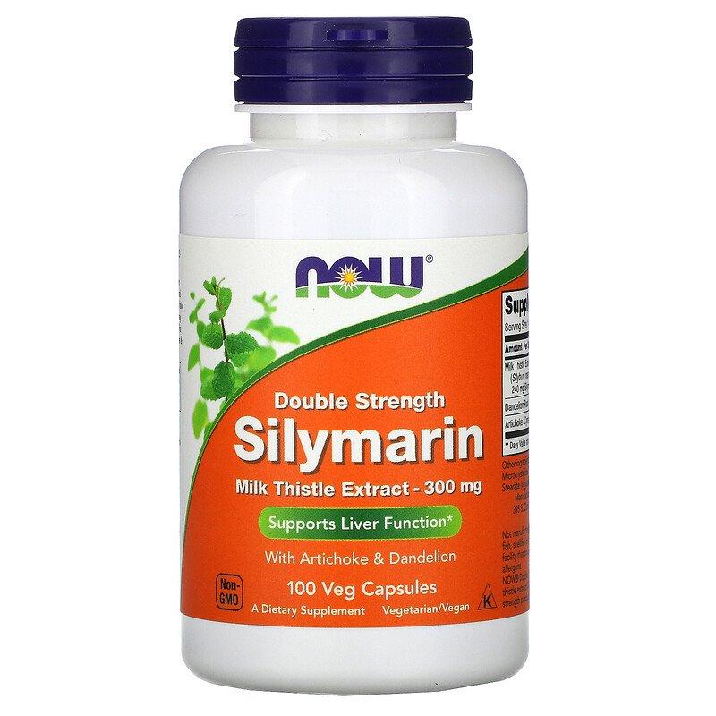 NOW Foods Silymarin Milk Thistle Extract with Artichoke & Dandelion 300 mg 100 caps,  мл, Now. Спец препараты. 