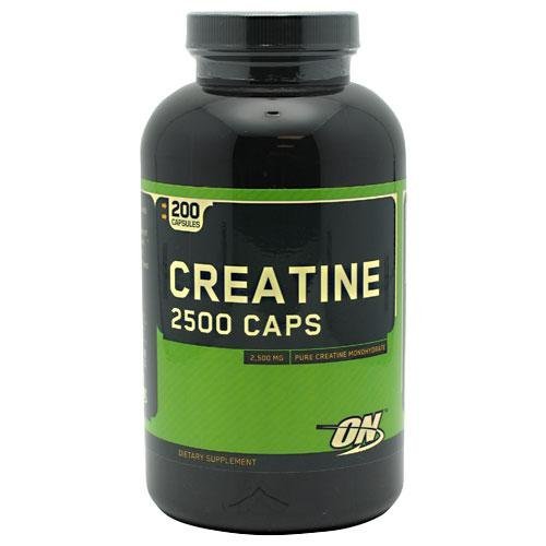 Creatine 2500 Caps, 200 pcs, Optimum Nutrition. Creatine monohydrate. Mass Gain Energy & Endurance Strength enhancement 