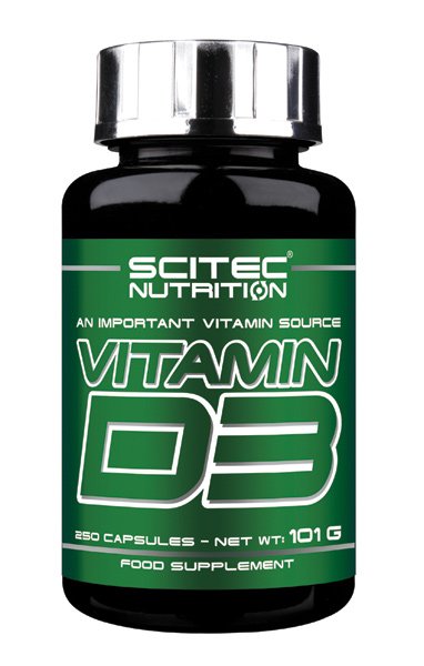 Витамины и минералы Scitec Vitamin D3, 250 капсул,  мл, Scitec Nutrition. Витамин D. 