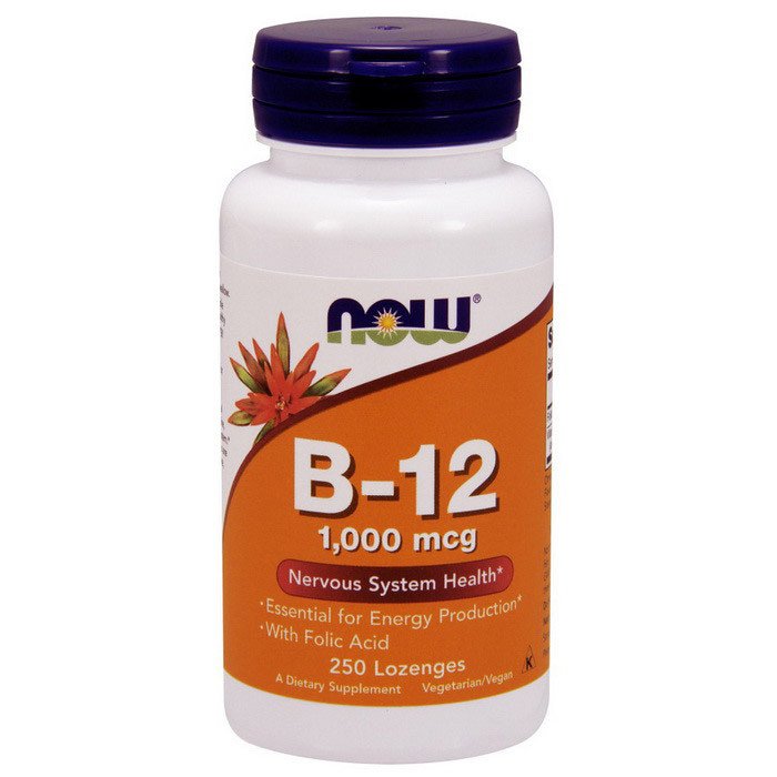 Витамин Б12 Now Foods Vitamin B-12 1000 mсg (250 шт) нау фудс,  мл, Now. Витамин B. Поддержание здоровья 