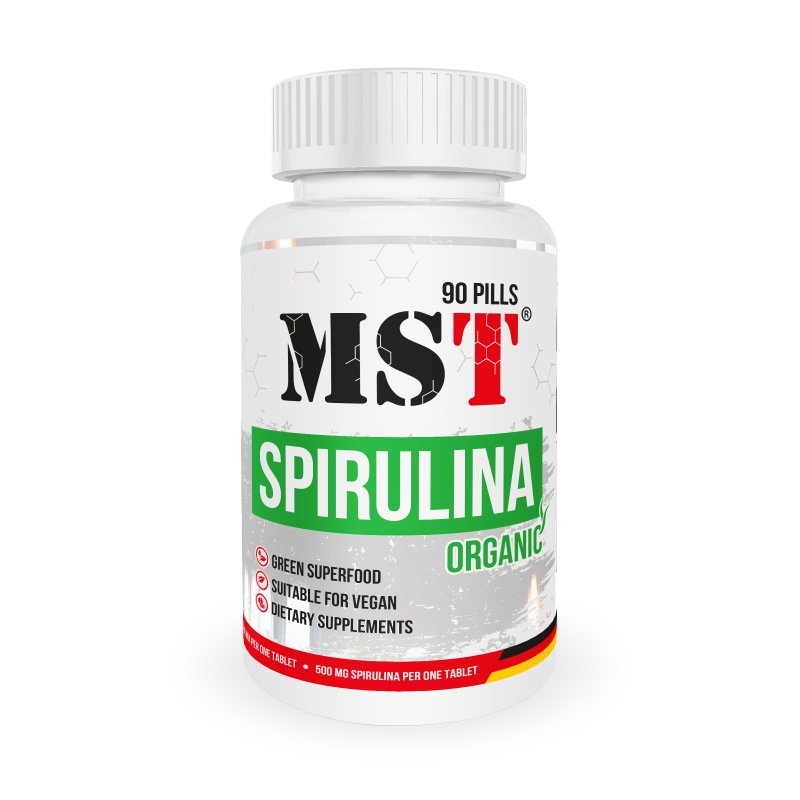 Натуральная добавка MST Spirulina, 90 таблеток,  ml, MST Nutrition. Natural Products. General Health 