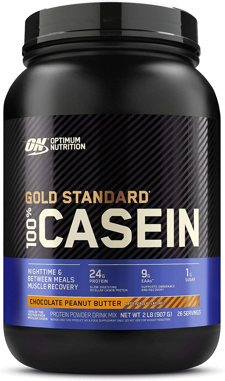 Казеин Optimum Nutrition 100% Gold Standard Casein (909 г) оптимум нутришн шоколад-арахис,  мл, Optimum Nutrition. Казеин. Снижение веса 