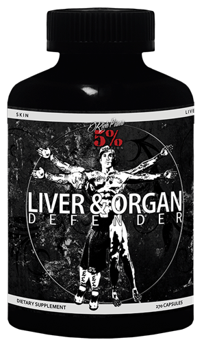 Liver And Organ Defender, 270 piezas, Rich Piana 5%. Suplementos especiales. 