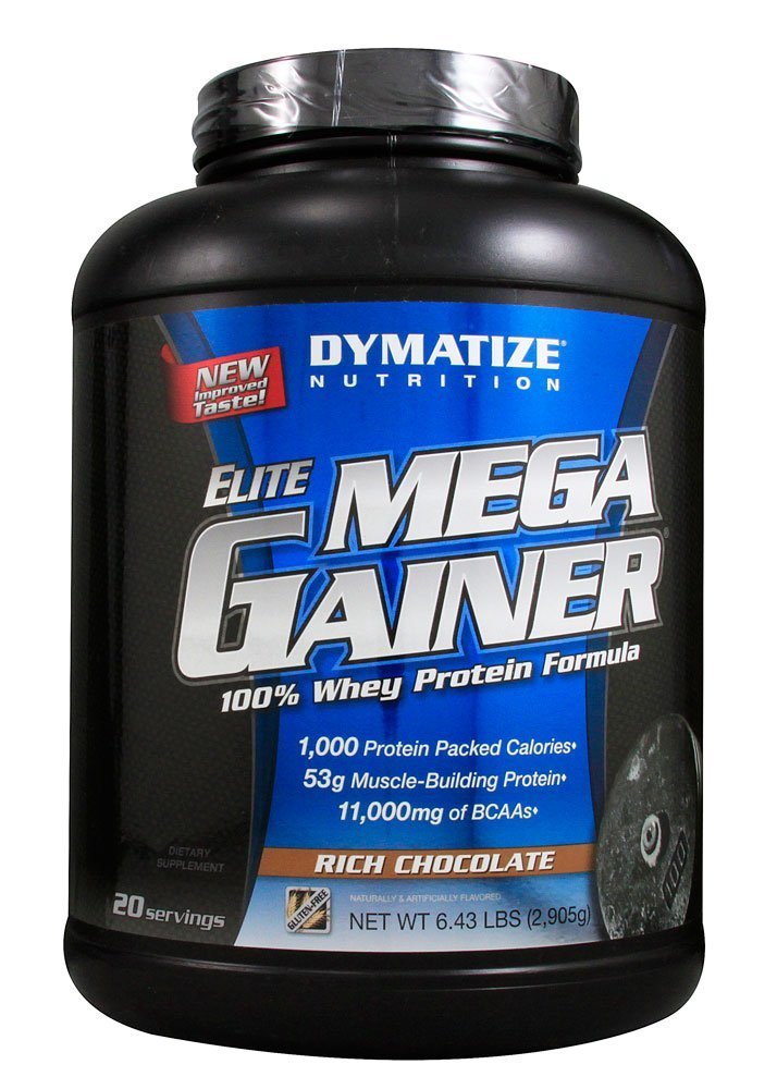 Elite Mega Gainer, 2905 г, Dymatize Nutrition. Гейнер. Набор массы Энергия и выносливость Восстановление 