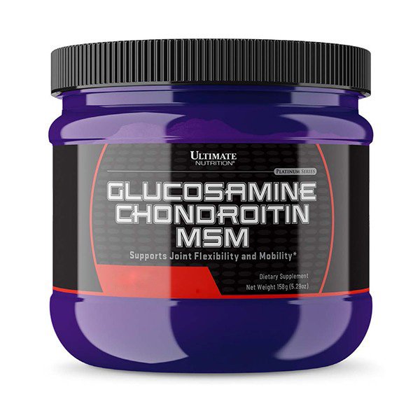 Препарат для суставов и связок Ultimate Glucosamine Chondroitin MSM, 158 грам Фруктовый пунш СРОК 01.24,  ml, Ultimate Nutrition. For joints and ligaments. General Health Ligament and Joint strengthening 