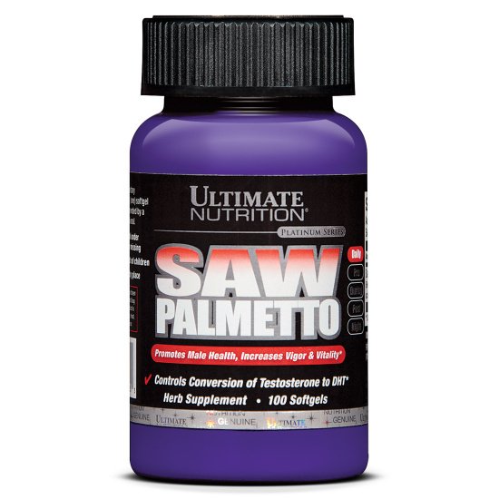 Стимулятор тестостерона Ultimate Saw Palmetto, 100 капсул,  ml, Ultimate Nutrition. Testosterone Booster. General Health Libido enhancing Anabolic properties Testosterone enhancement 