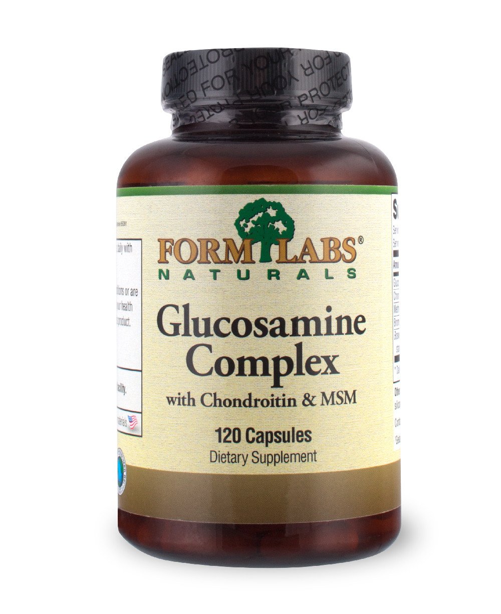FLN Glucosamine&Chondroitin&MSM 120 caps,  мл, Form Labs Naturals. Хондропротекторы. Поддержание здоровья Укрепление суставов и связок 