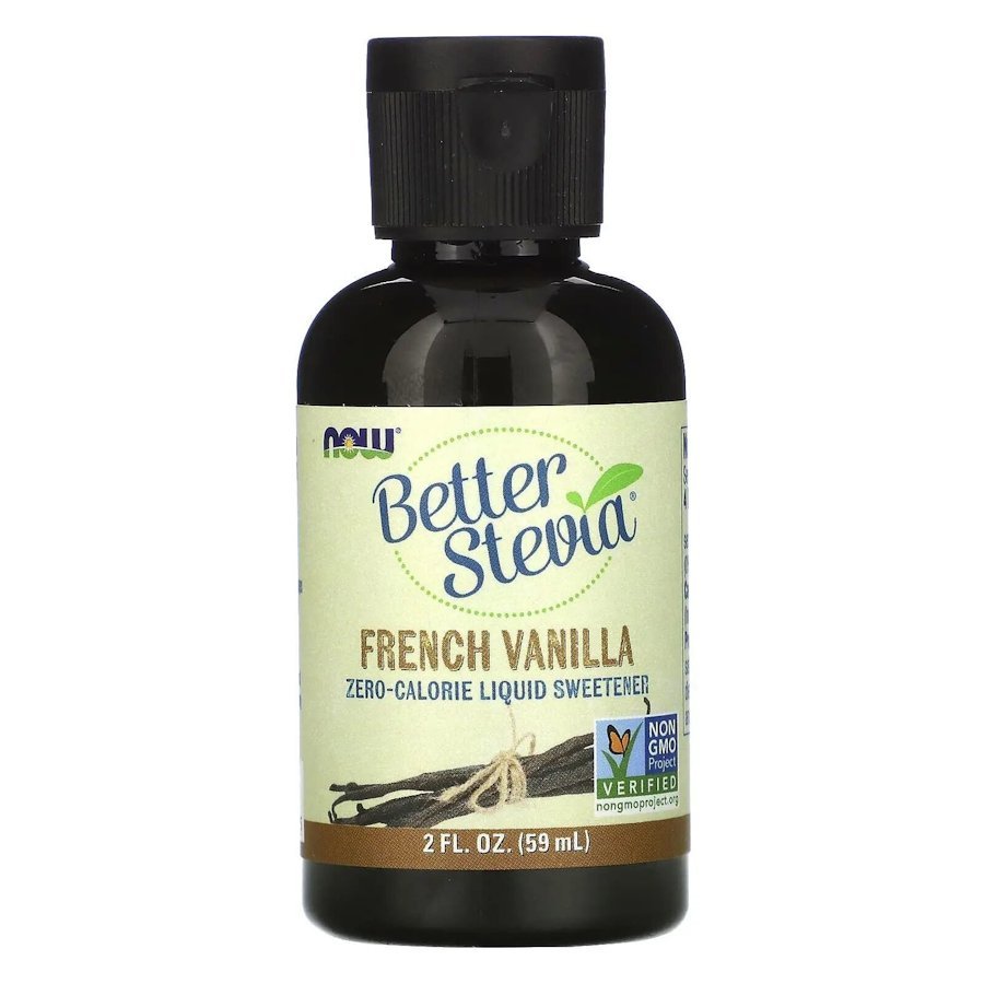 Заменитель питания NOW Better Stevia, 60 мл, French Vanilla,  ml, Now. Sustitución de comidas. 