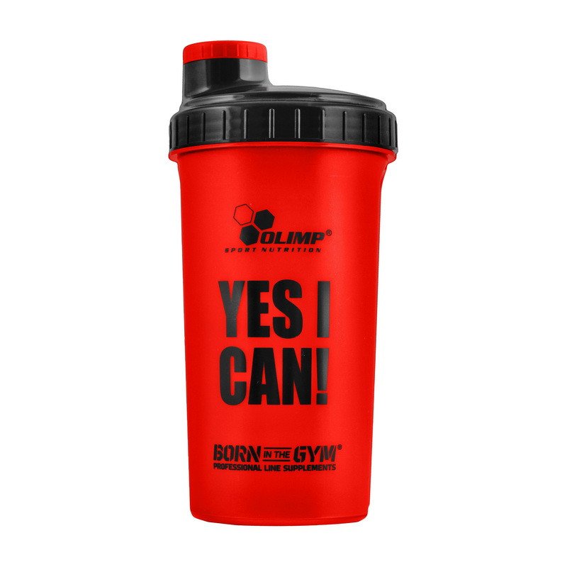 Olimp Labs Шейкер спортивный Olimp Shaker "YES I CAN!" (700 мл) олимп  red, , 