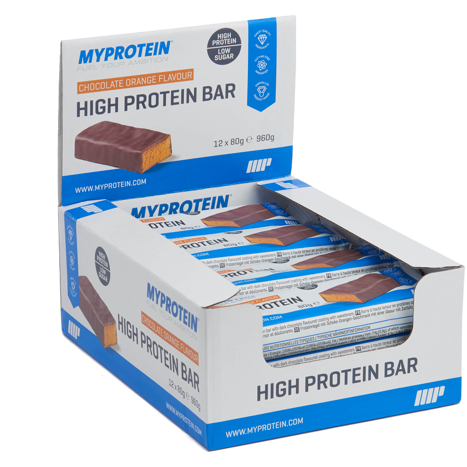High Protein Bar, 960 g, MyProtein. Bar. 