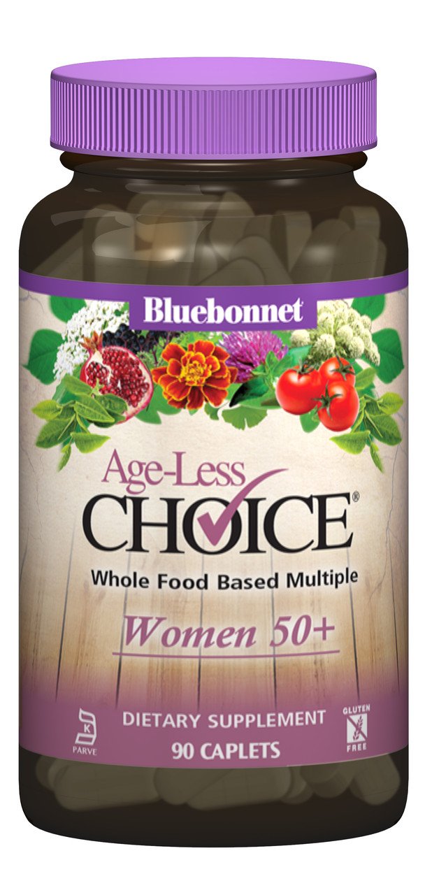 Женские Мультивитамины 50+, Ageless Choice, Bluebonnet Nutrition, 90 капсул,  мл, Bluebonnet Nutrition. Витамины и минералы. Поддержание здоровья Укрепление иммунитета 