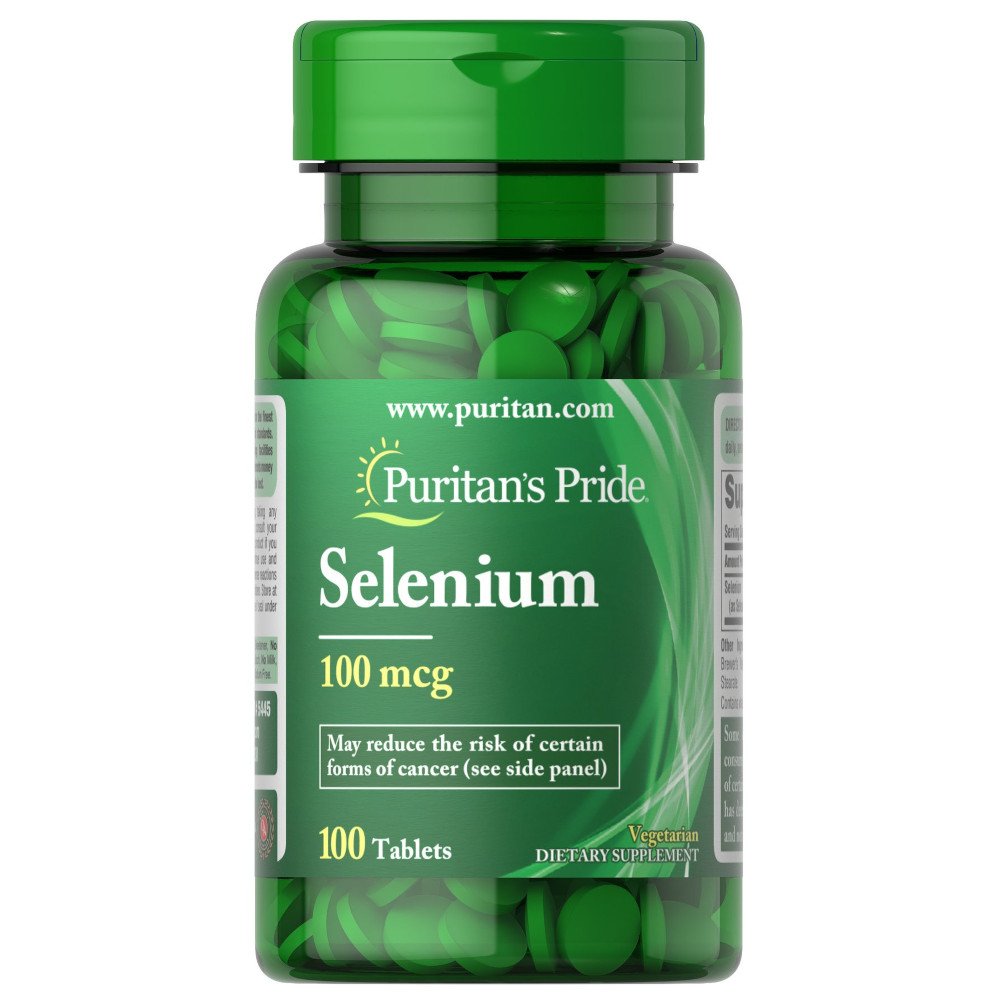 Puritan's Pride Витамины и минералы Puritan's Pride Selenium 100 mcg, 100 таблеток, , 