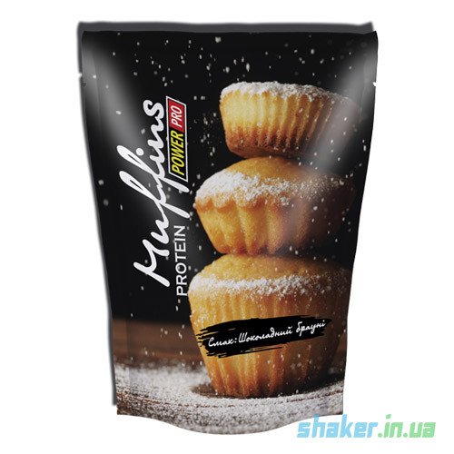 Power Pro Протеиновая смесь для приготовления маффинов Power Pro Muffins (600 г) павер про полуниця з білим шоколадом, , 0.6 