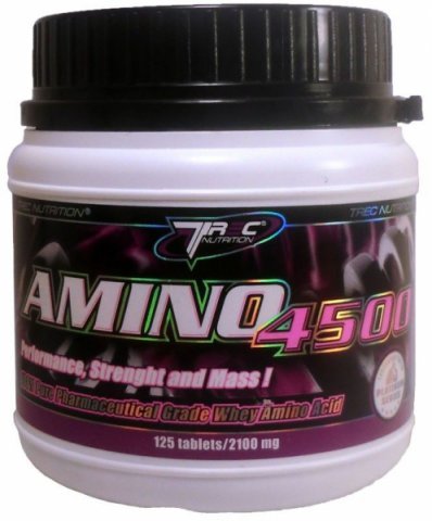 Amino 4500, 125 piezas, Trec Nutrition. Complejo de aminoácidos. 