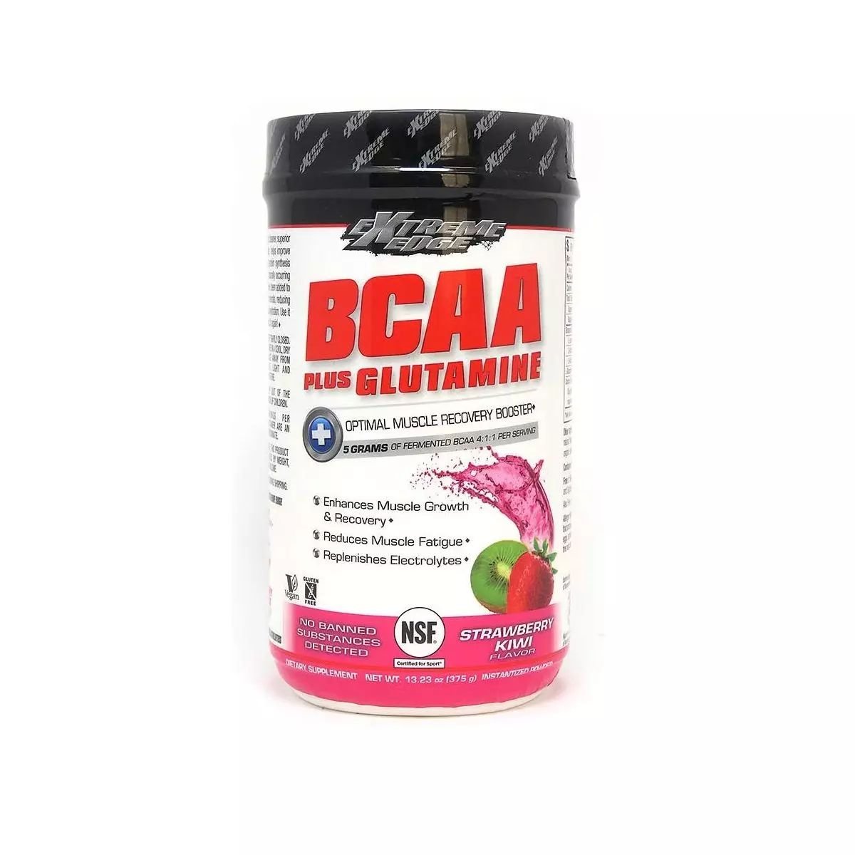 BCAA Bluebonnet Extreme Edge BCAA Plus Glutamine, 375 грамм Клубника-киви,  мл, Bluebonnet Nutrition. BCAA. Снижение веса Восстановление Антикатаболические свойства Сухая мышечная масса 