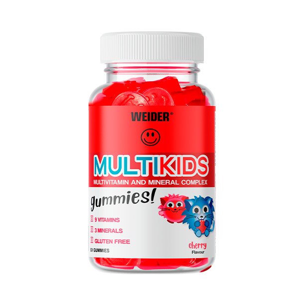 Витамины и минералы Weider Multi-Kids, 50 желеек Вишня,  ml, Weider. Vitamins and minerals. General Health Immunity enhancement 