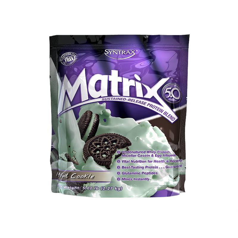 Протеин Syntrax Matrix, 2.27 кг Печенье-мята,  мл, Syntrax. Протеин. Набор массы Восстановление Антикатаболические свойства 