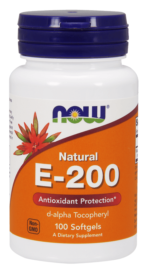 E-200, 100 шт, Now. Витамин E. Поддержание здоровья Антиоксидантные свойства 