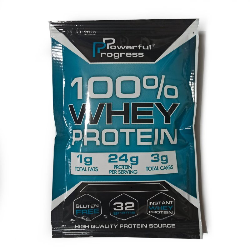 Протеин Powerful Progress 100% Whey Protein, 32 грамма Ваниль,  мл, Powerful Progress. Протеин. Набор массы Восстановление Антикатаболические свойства 