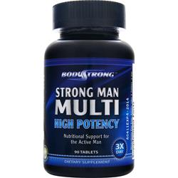 Strong Man Multi High Potency, 90 pcs, BodyStrong. Vitamin Mineral Complex. General Health Immunity enhancement 