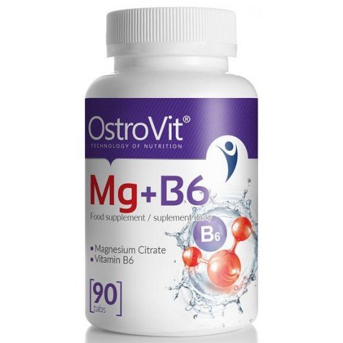 Mg+B6, 90 pcs, OstroVit. Vitamin Mineral Complex. General Health Immunity enhancement 